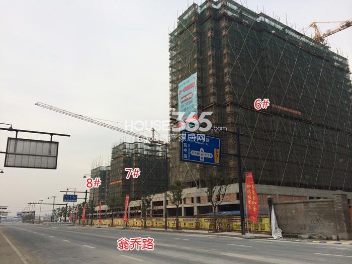 东田怡丰城项目6、7、8号楼施工进程图（2015.2）
