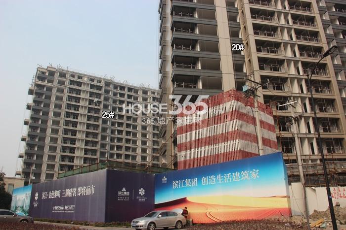 滨江金色黎明20、25号楼施工实景图 2015年2月摄 