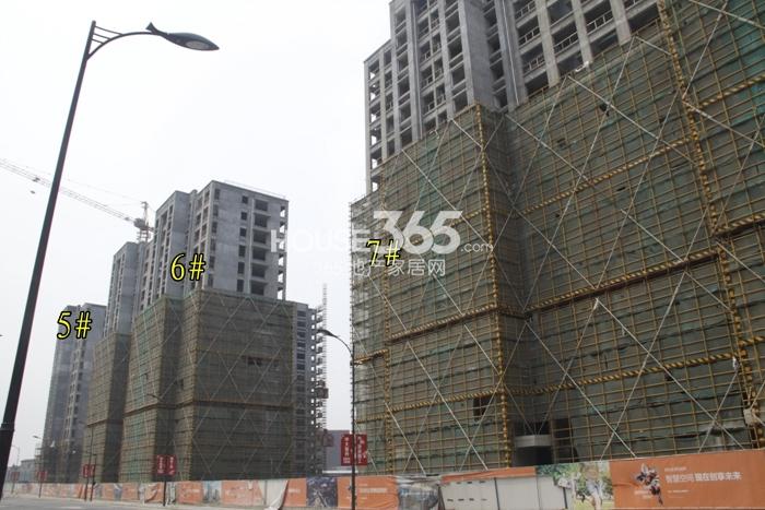 中大普升5-7号楼施工进度实景图 2015年4月摄