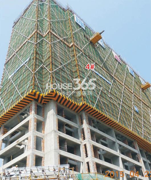 绿城九龙仓钱塘明月4号楼施工进度 2015年4月摄