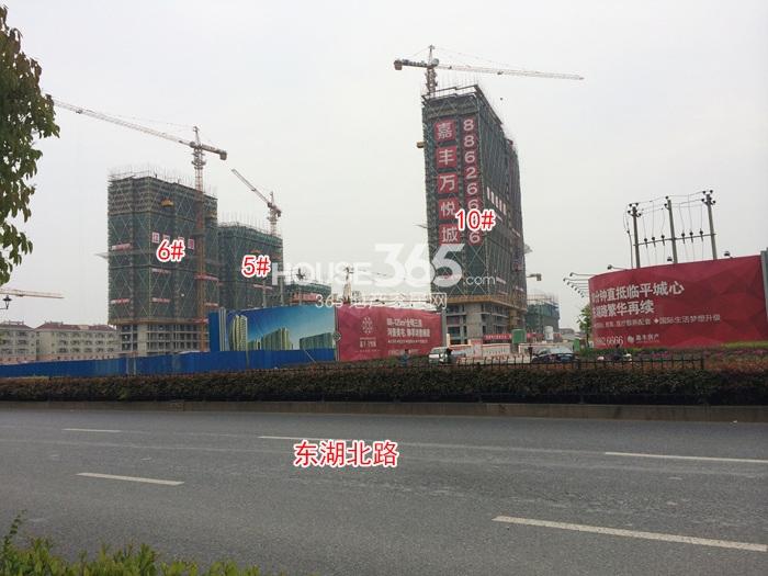 嘉丰万悦城项目5、6、10号楼施工进程图（2015.5）