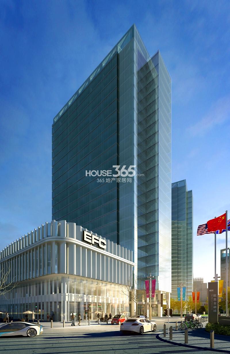 欧美金融城(EFC)酒店式公寓万创国际外立面效果图