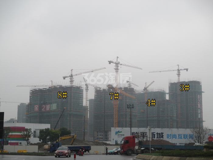 余之城项目3、4、7、8号楼施工进程图（2015.11）