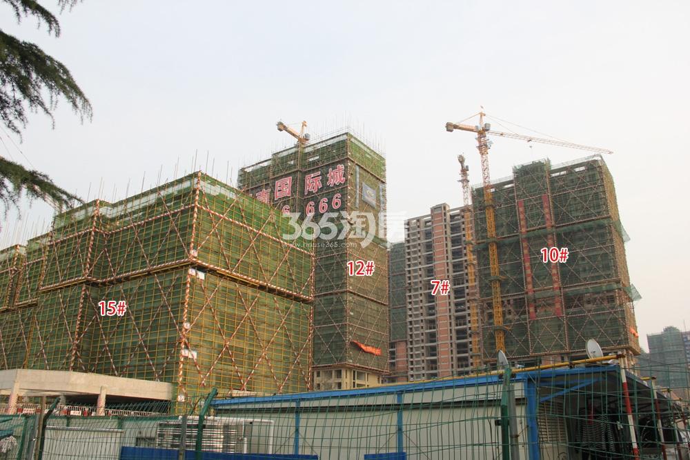 中国铁建江南国际城7、10、12、15号楼实景图 2016年3月摄