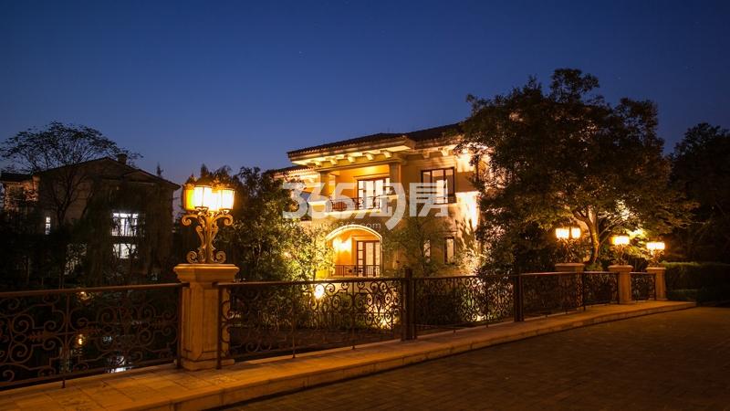 西溪风情花园观止苑项目夜景实景图