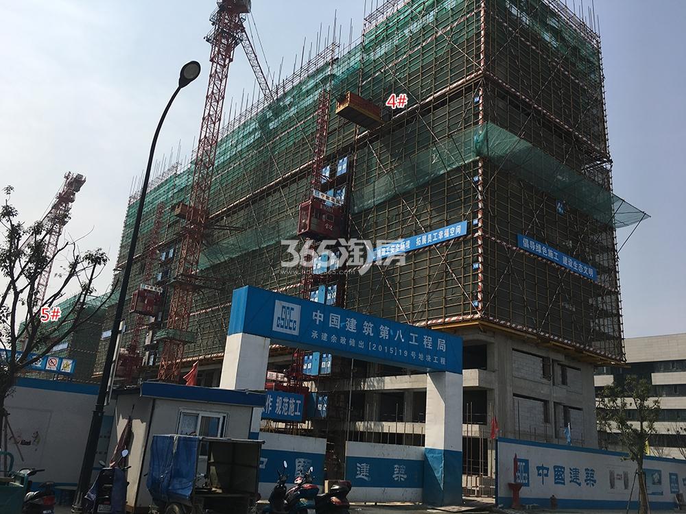 富力新线公园4号楼施工进程图（2017.3）