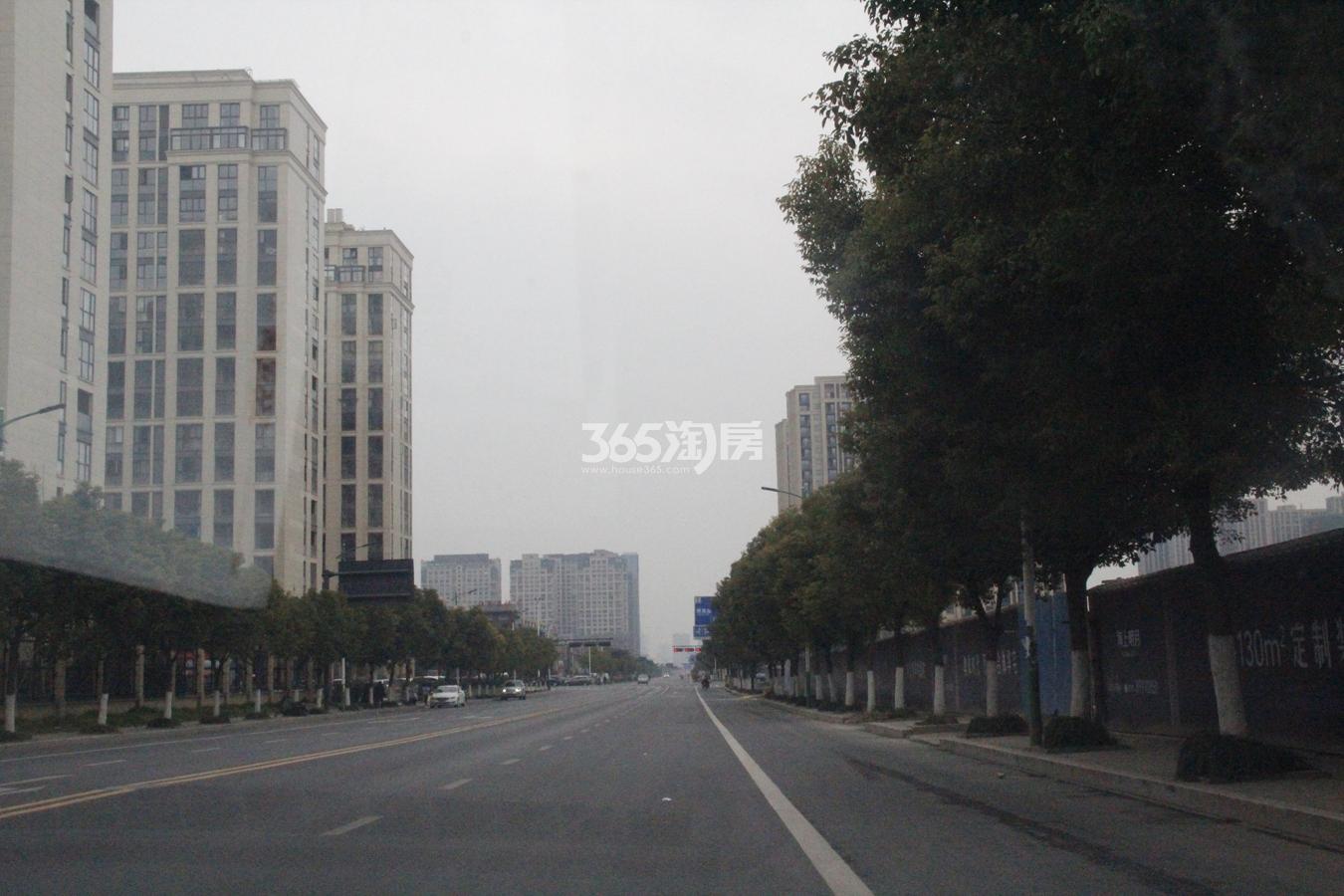 万科海上明月西面明星路实景图 2017.5摄